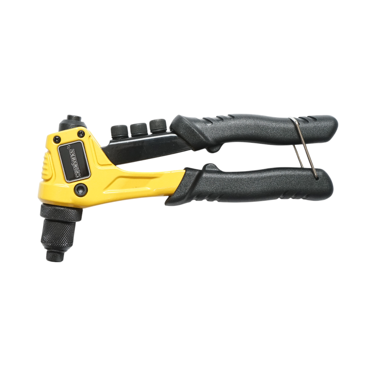 Aluminum snap-on pliers 200mm, 4 interchangeable heads 2.4, 3.2, 4.0, 4.8mm industrial Crownman